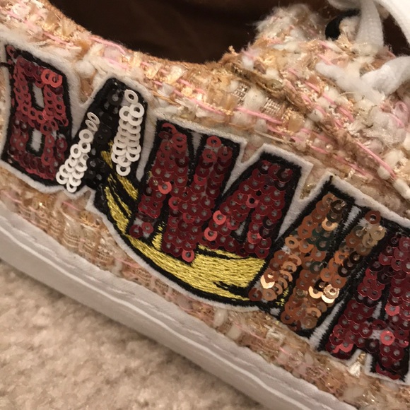 Final Price Zara Bananas tweed sequin sneakers - Picture 2 of 5